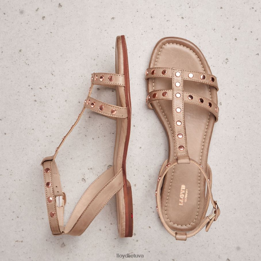 LLOYD odiniai sandalai moterys avalynė smėlio spalvos VF40PZ1238