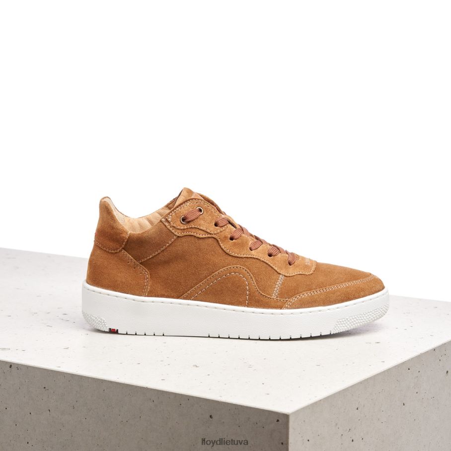 LLOYD odiniai žemi sportbačiai moterys avalynė rudas VF40PZ782