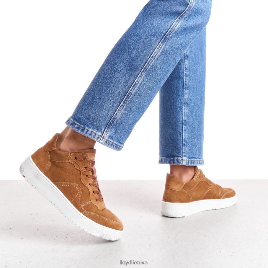 LLOYD odiniai žemi sportbačiai moterys avalynė rudas VF40PZ782