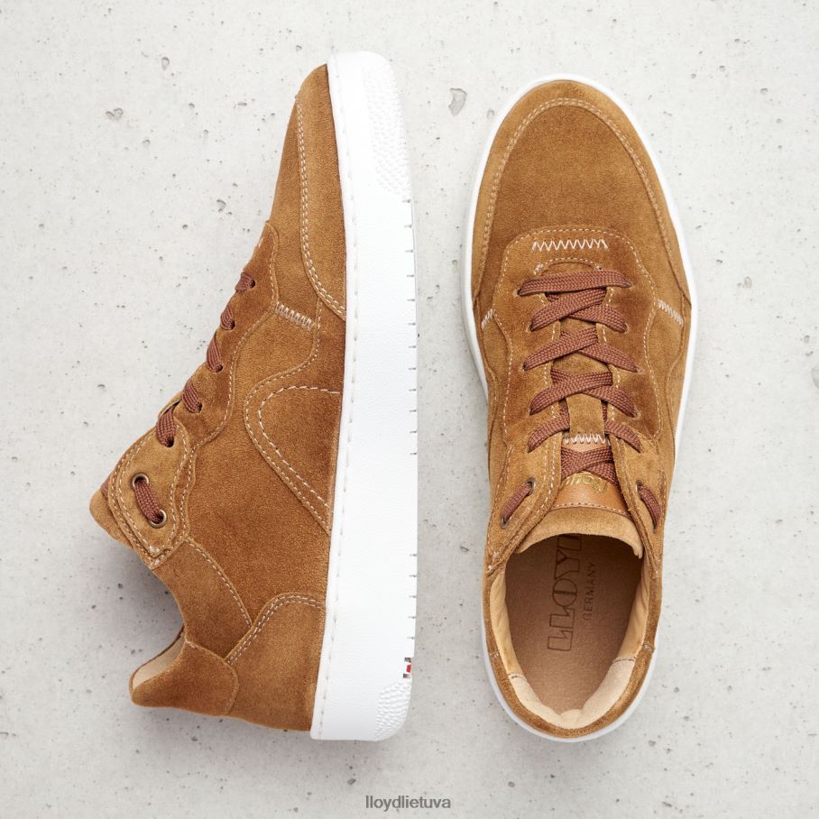 LLOYD odiniai žemi sportbačiai moterys avalynė rudas VF40PZ782