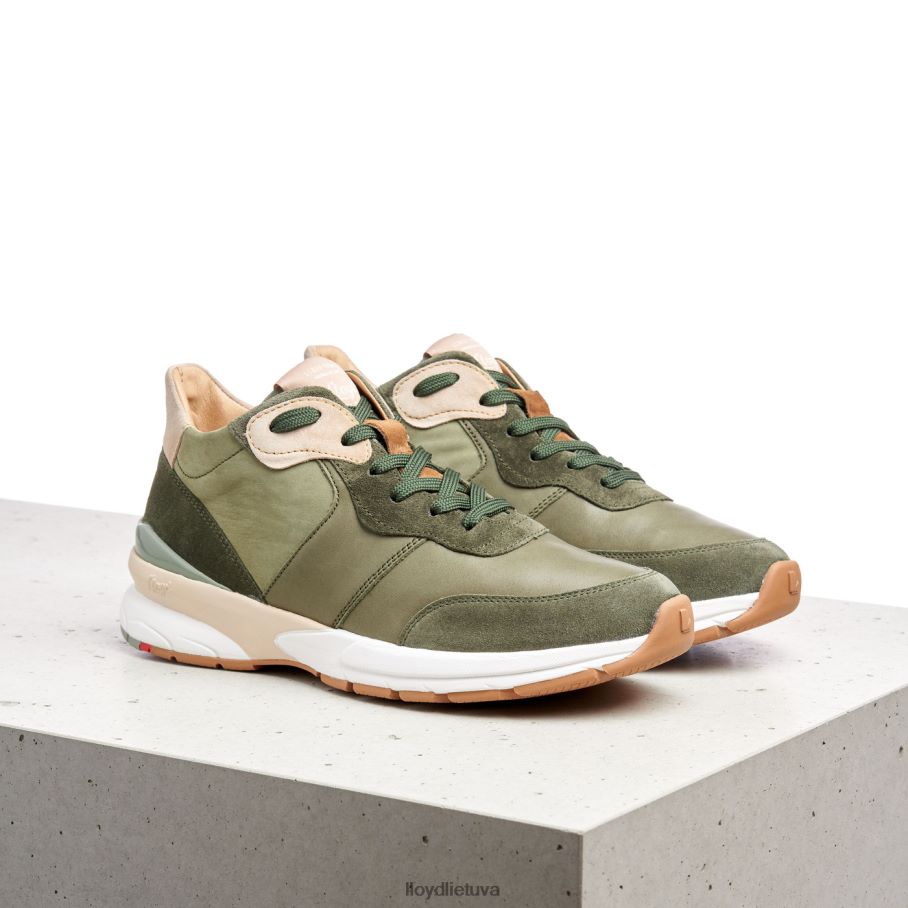 LLOYD odiniai žemi sportbačiai moterys avalynė žalias VF40PZ767