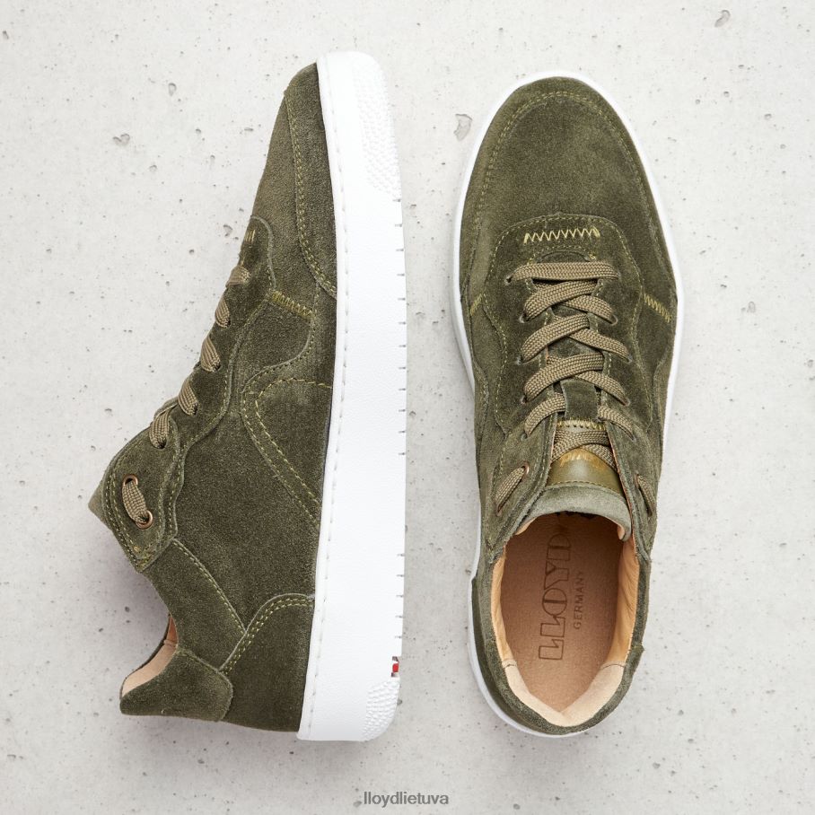 LLOYD odiniai žemi sportbačiai moterys avalynė žalias VF40PZ768