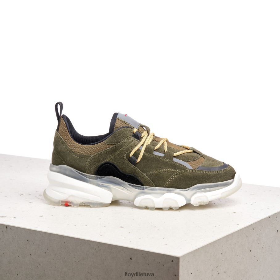 LLOYD odiniai žemi sportbačiai moterys avalynė žalias VF40PZ780