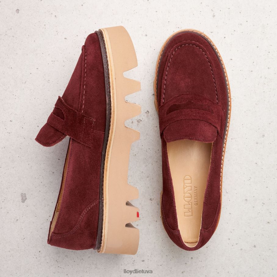 LLOYD odinė užsegama šlepetė moterys avalynė raudona VF40PZ1073