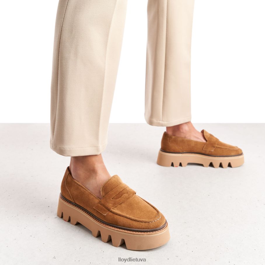 LLOYD odinė užsegama šlepetė moterys avalynė rudas VF40PZ1055