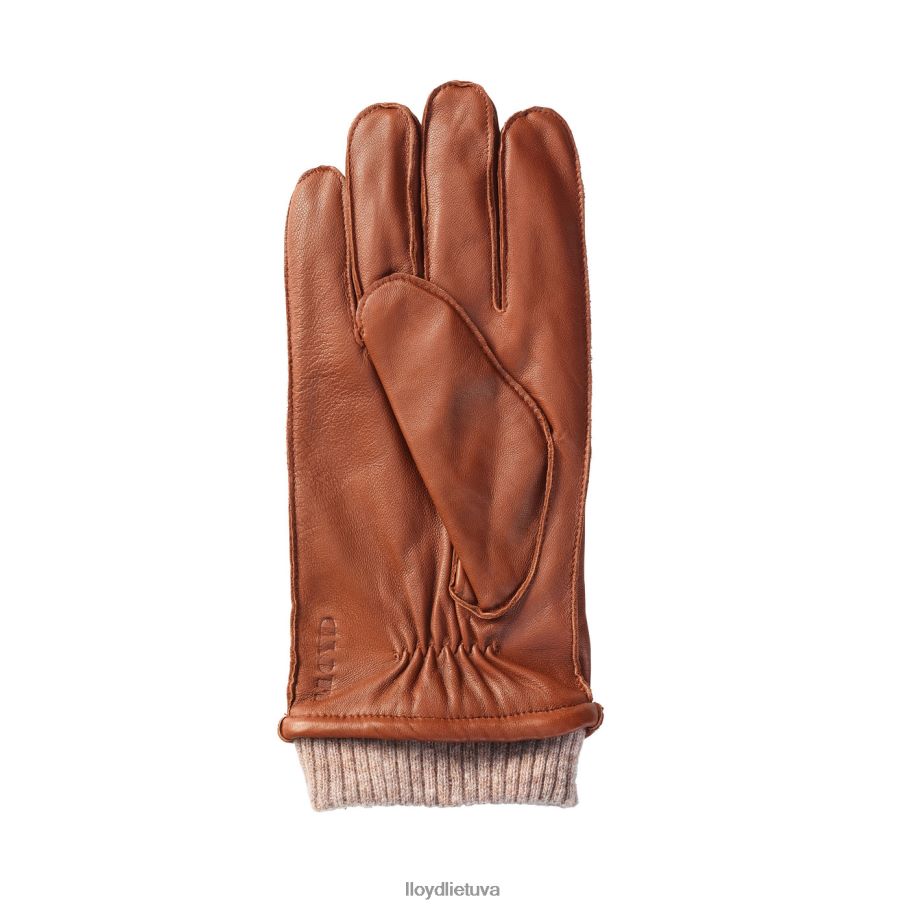 LLOYD odinės pirštinės vyrų priedai rudas VF40PZ709