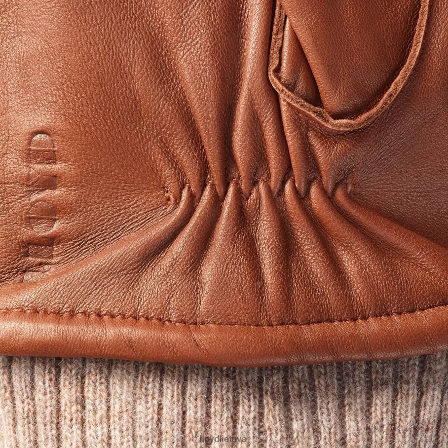 LLOYD odinės pirštinės vyrų priedai rudas VF40PZ709