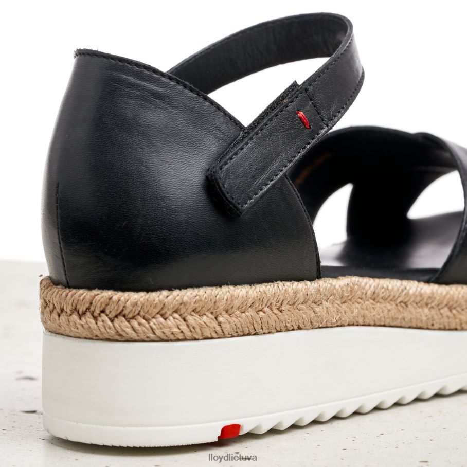 LLOYD pleištiniai sandalai moterys avalynė juodas VF40PZ1242