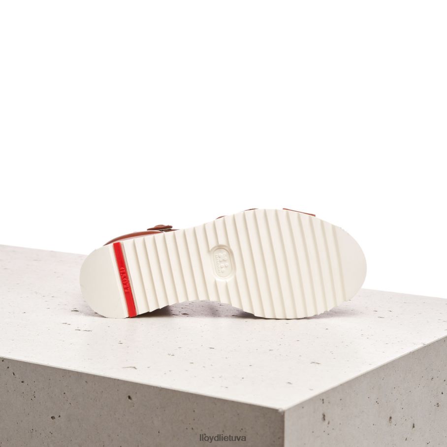 LLOYD pleištiniai sandalai moterys avalynė rudas VF40PZ1204