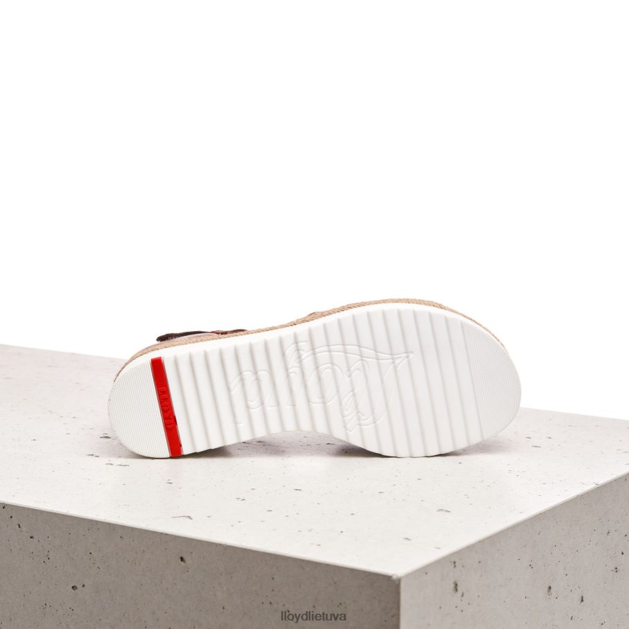 LLOYD pleištiniai sandalai moterys avalynė rudas VF40PZ1237