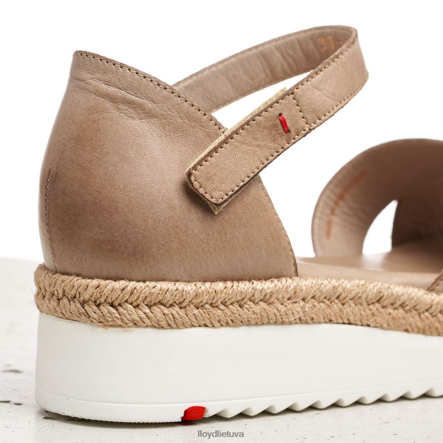 LLOYD pleištiniai sandalai moterys avalynė smėlio spalvos VF40PZ1229