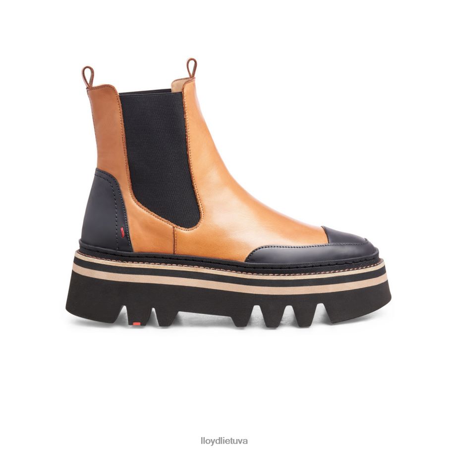 LLOYD slystami guminiai batai su padu moterys avalynė rudas VF40PZ943