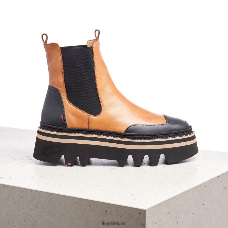 LLOYD slystami guminiai batai su padu moterys avalynė rudas VF40PZ943