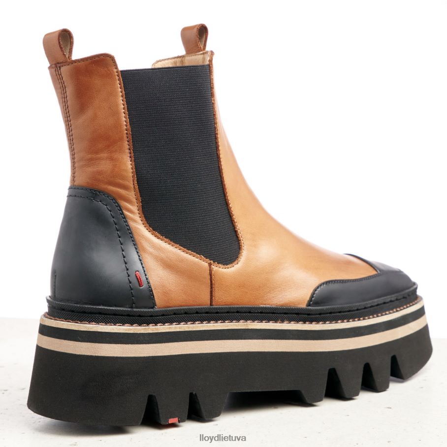 LLOYD slystami guminiai batai su padu moterys avalynė rudas VF40PZ943