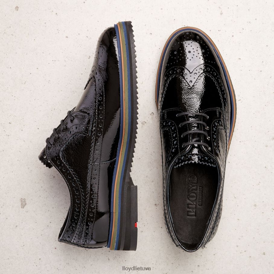 LLOYD suvarstyti pusbačius moterys avalynė juodas VF40PZ1043