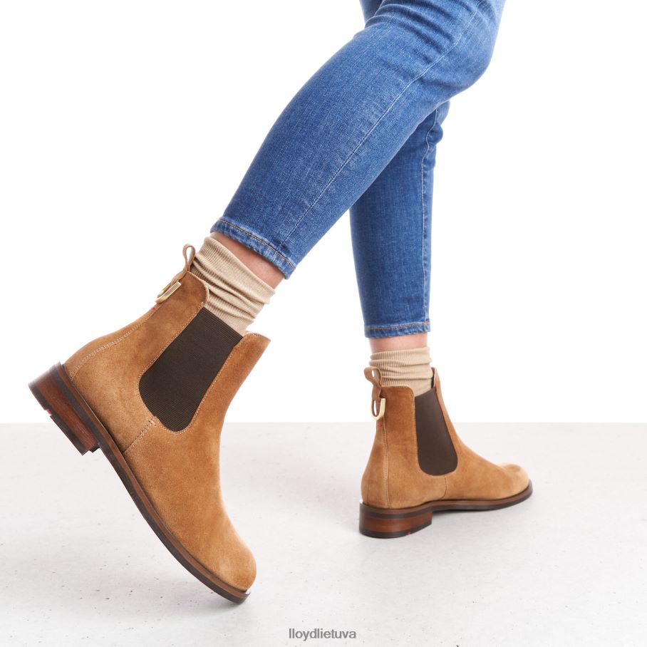 LLOYD užsimaunami kulkšnies batai moterys avalynė rudas VF40PZ967