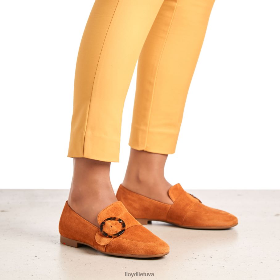 LLOYD užsimauti odinę šlepetę moterys avalynė raudona VF40PZ1140