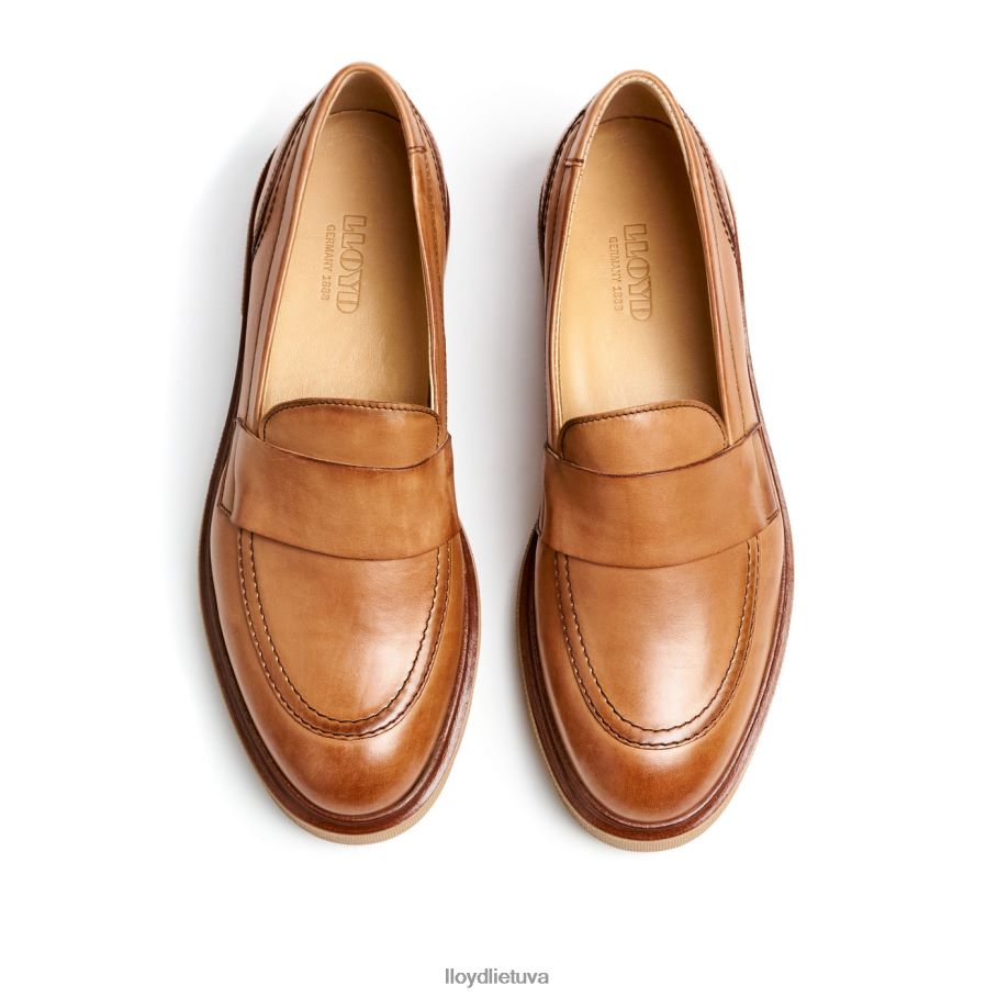 LLOYD užsimauti odinę šlepetę moterys avalynė rudas VF40PZ1115