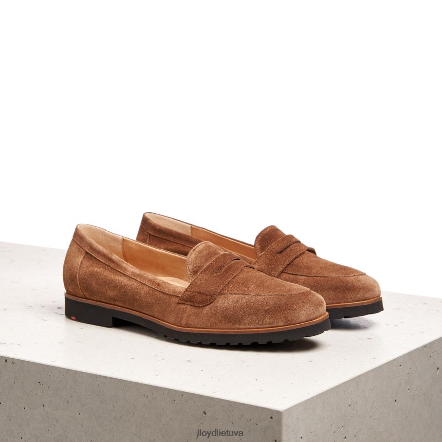 LLOYD užsimauti odinę šlepetę moterys avalynė rudas VF40PZ1148