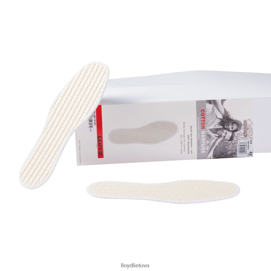 LLOYD vidpadžiai medvilniniai basomis kojomis vyrų priežiūra ir įranga baltas VF40PZ744