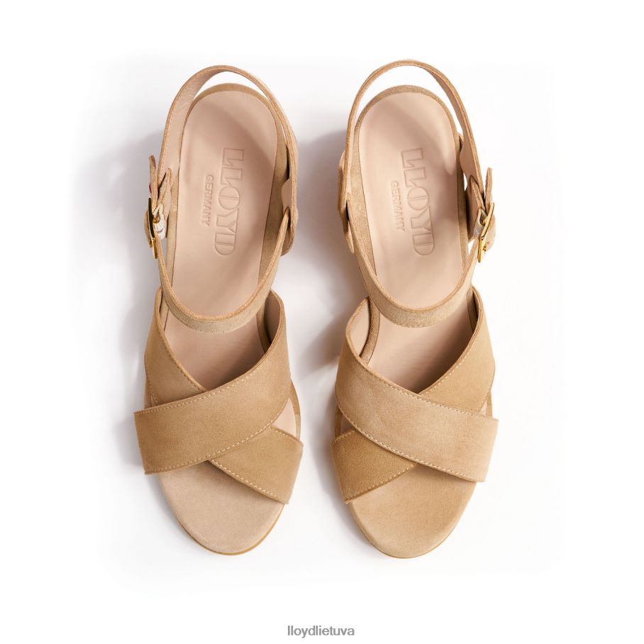 LLOYD vėjavaikiški sandalai moterys avalynė smėlio spalvos VF40PZ1157