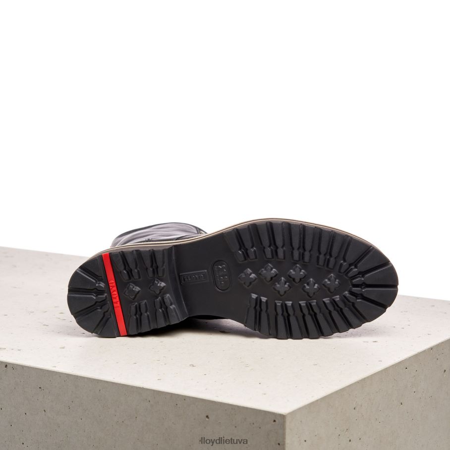 LLOYD ypač lengvi odiniai kulkšnies batai moterys avalynė juodas VF40PZ957