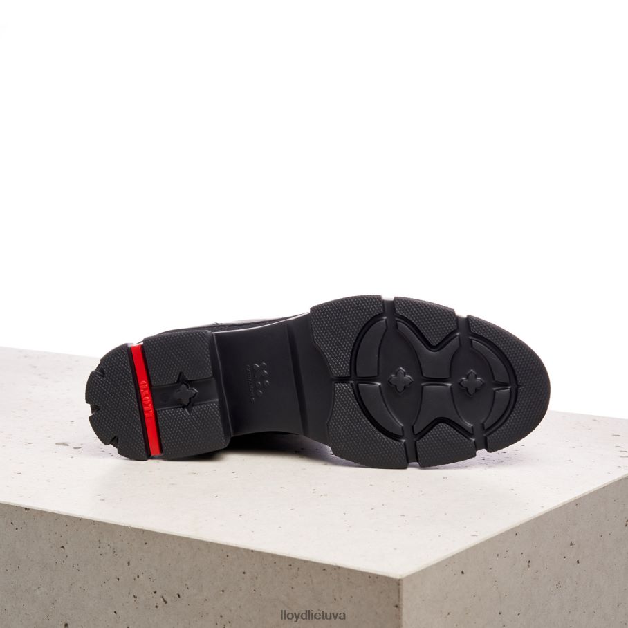 LLOYD ypač lengvi odiniai kulkšnies batai moterys avalynė juodas VF40PZ965