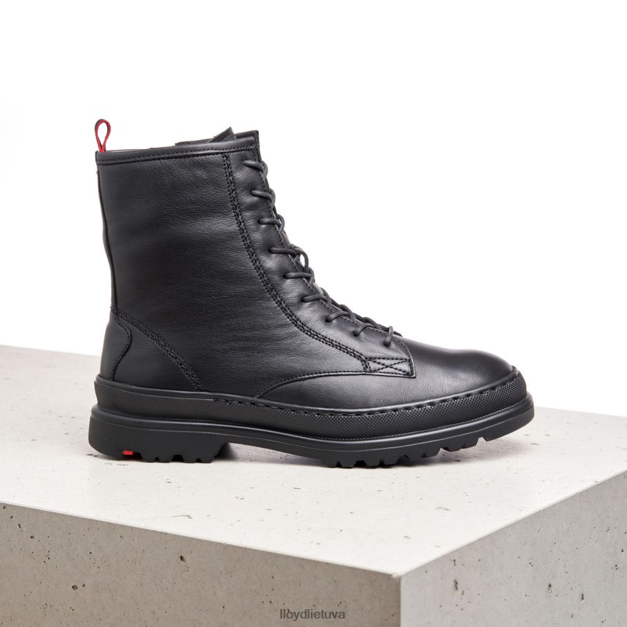 LLOYD ypač lengvi odiniai kulkšnies batai moterys avalynė juodas VF40PZ974