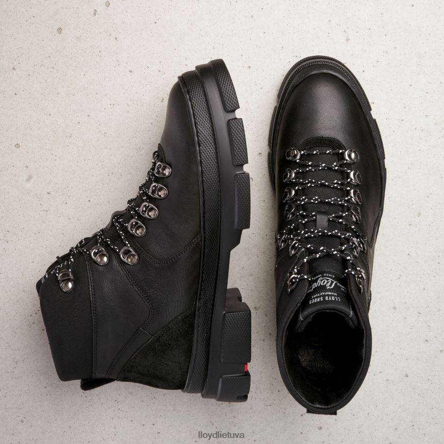 LLOYD ypač lengvi odiniai kulkšnies batai moterys avalynė juodas VF40PZ988