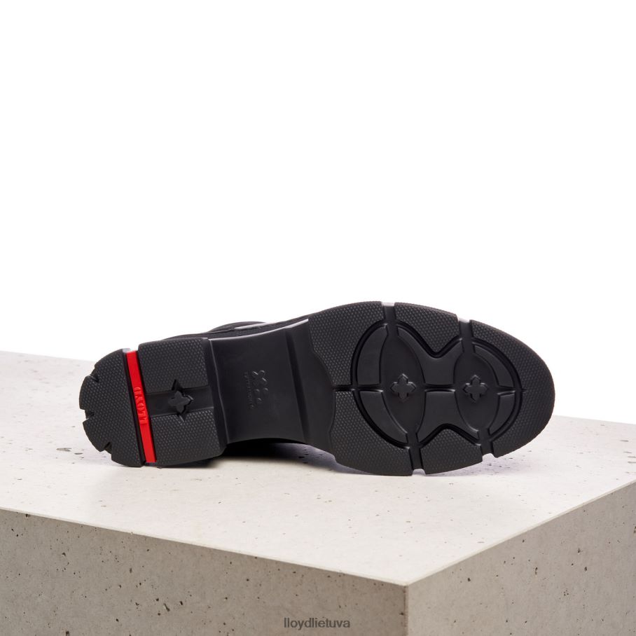 LLOYD ypač lengvi odiniai kulkšnies batai moterys avalynė juodas VF40PZ988