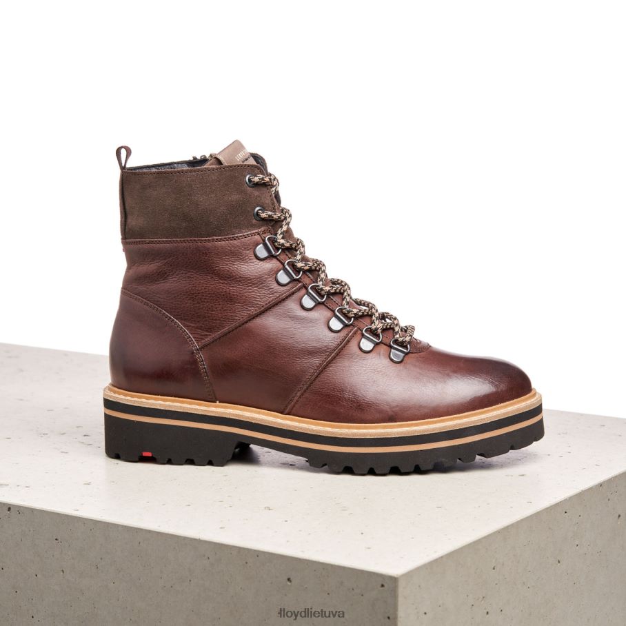 LLOYD ypač lengvi odiniai kulkšnies batai moterys avalynė rudas VF40PZ1003