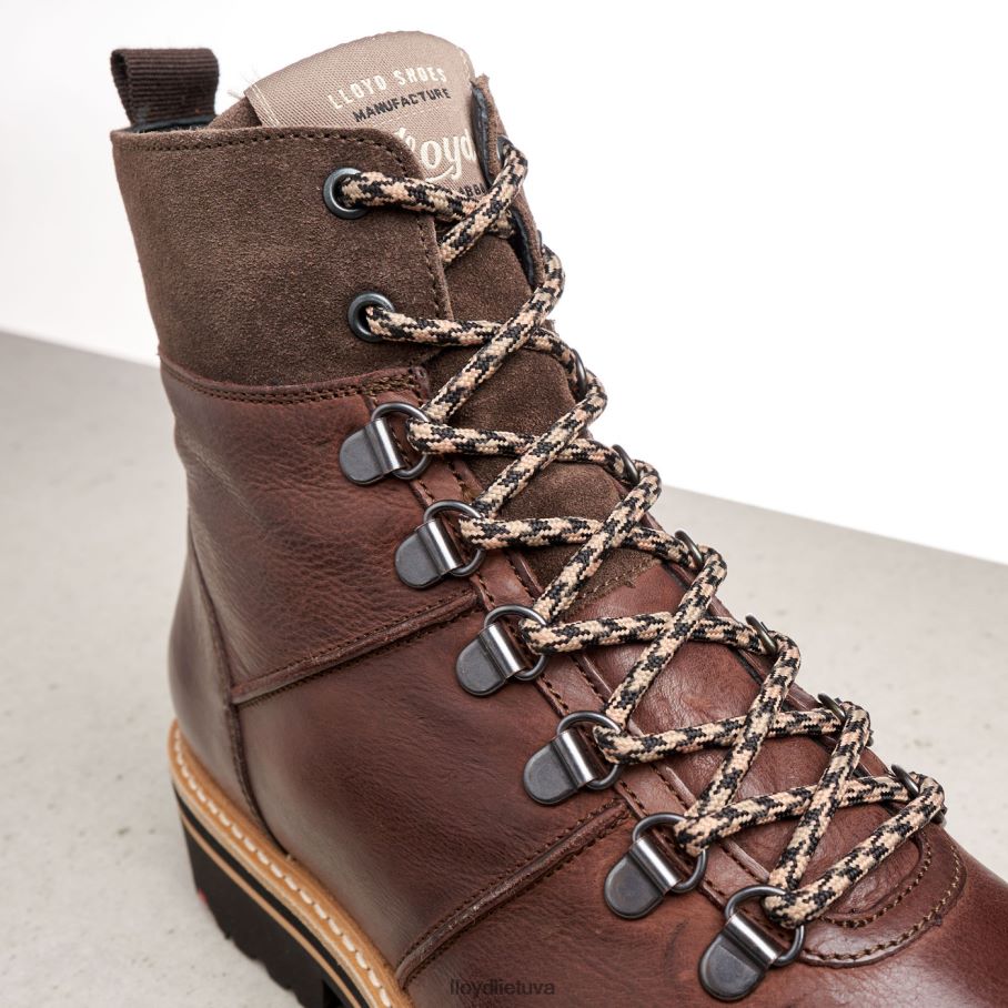 LLOYD ypač lengvi odiniai kulkšnies batai moterys avalynė rudas VF40PZ1003