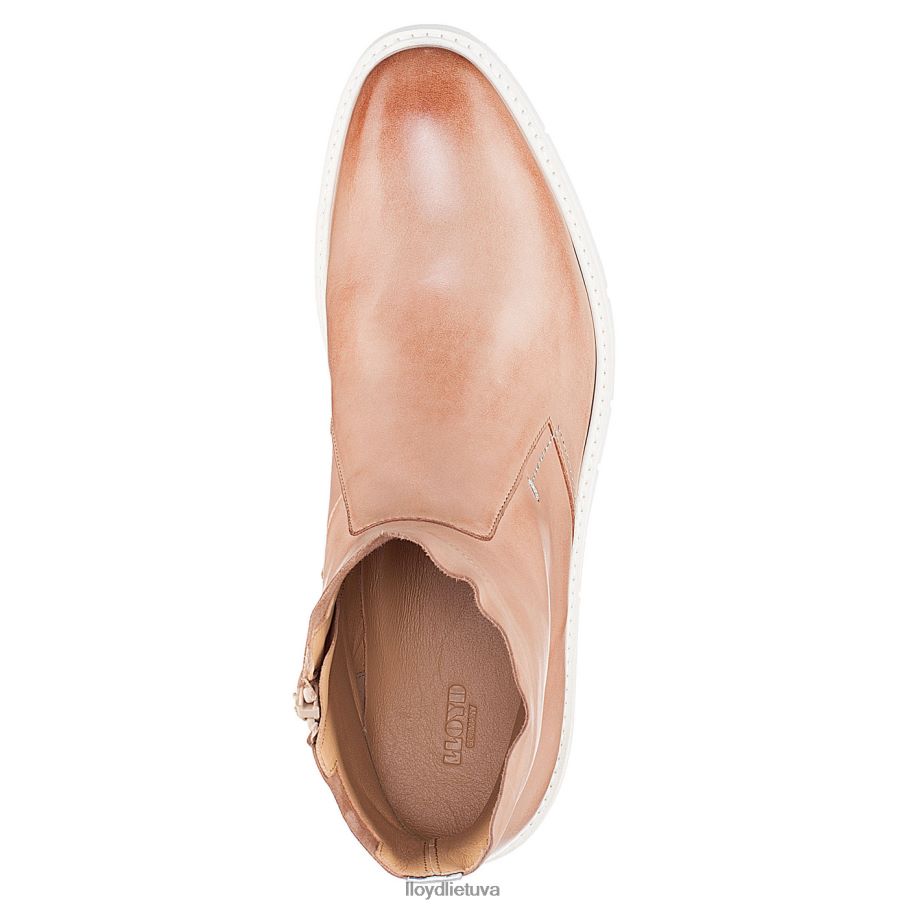 LLOYD ypač lengvi odiniai kulkšnies batai moterys avalynė smėlio spalvos VF40PZ981