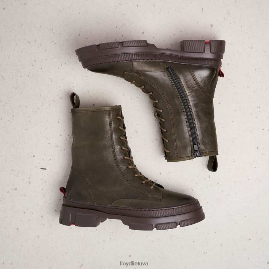 LLOYD ypač lengvi odiniai kulkšnies batai moterys avalynė žalias VF40PZ973