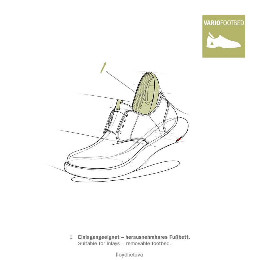 LLOYD zomšiniai sportbačiai moterys avalynė baltas VF40PZ816