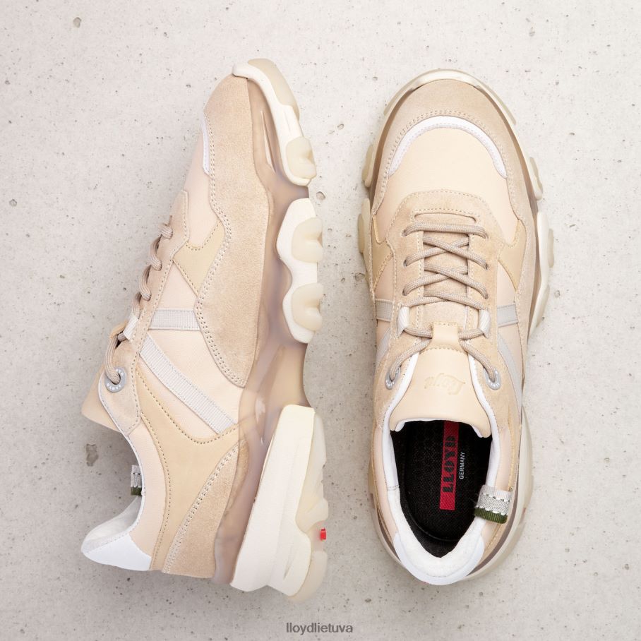 LLOYD zomšiniai sportbačiai moterys avalynė smėlio spalvos VF40PZ779