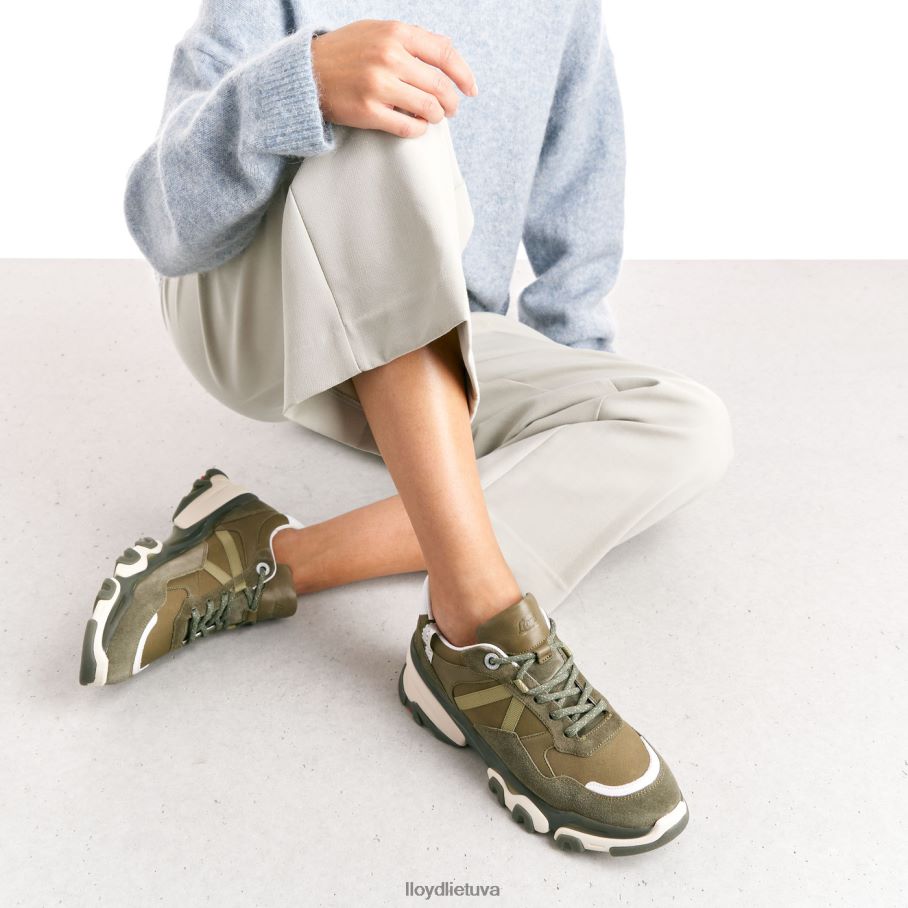 LLOYD zomšiniai sportbačiai moterys avalynė žalias VF40PZ802