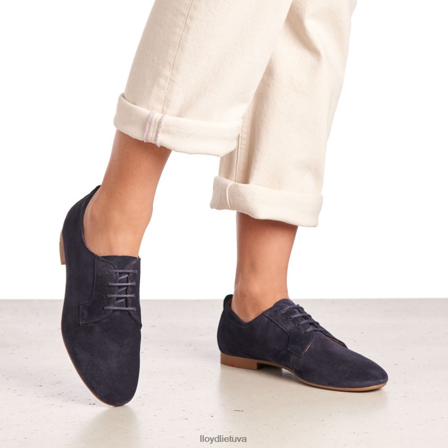 LLOYD zomšiniai suvarstomi pusbačiai moterys avalynė mėlyna VF40PZ1188