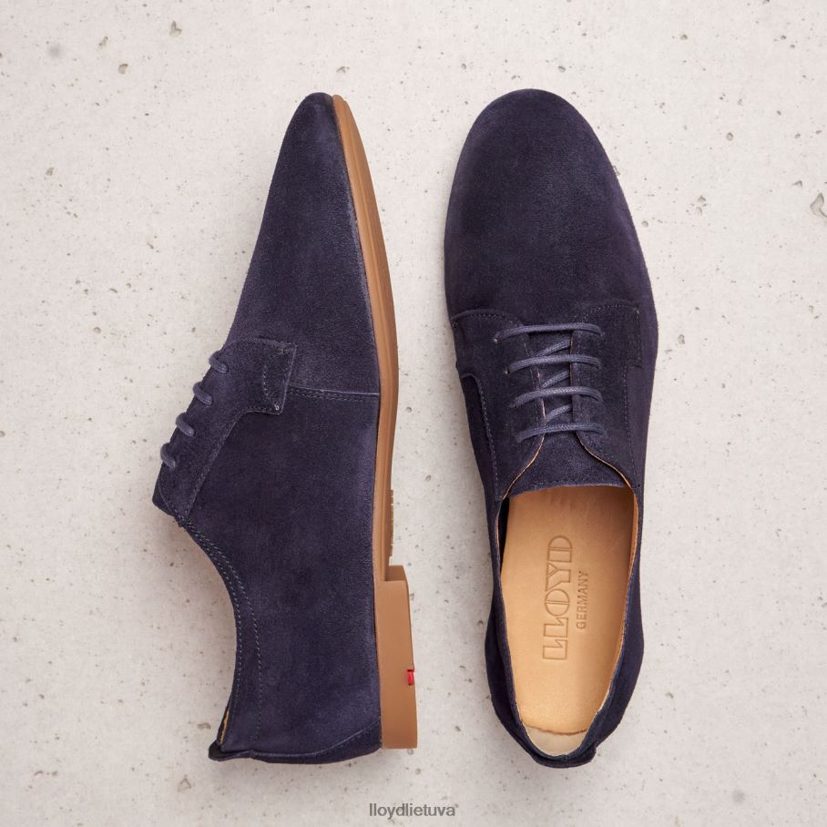 LLOYD zomšiniai suvarstomi pusbačiai moterys avalynė mėlyna VF40PZ1188