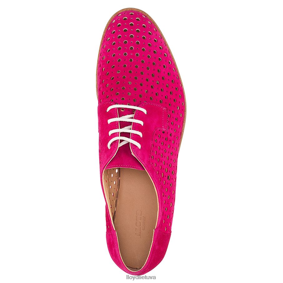 LLOYD zomšiniai suvarstomi pusbačiai moterys avalynė raudona VF40PZ1359