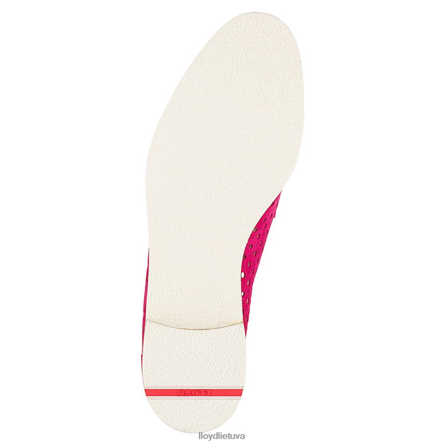 LLOYD zomšiniai suvarstomi pusbačiai moterys avalynė raudona VF40PZ1359