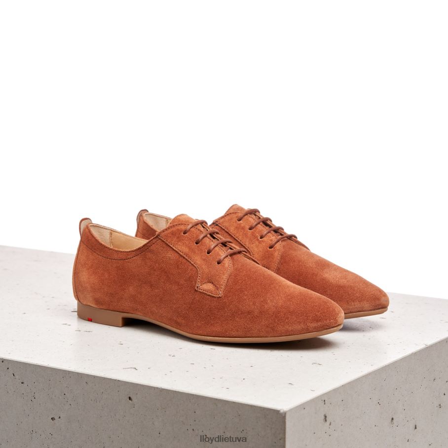 LLOYD zomšiniai suvarstomi pusbačiai moterys avalynė rudas VF40PZ1185