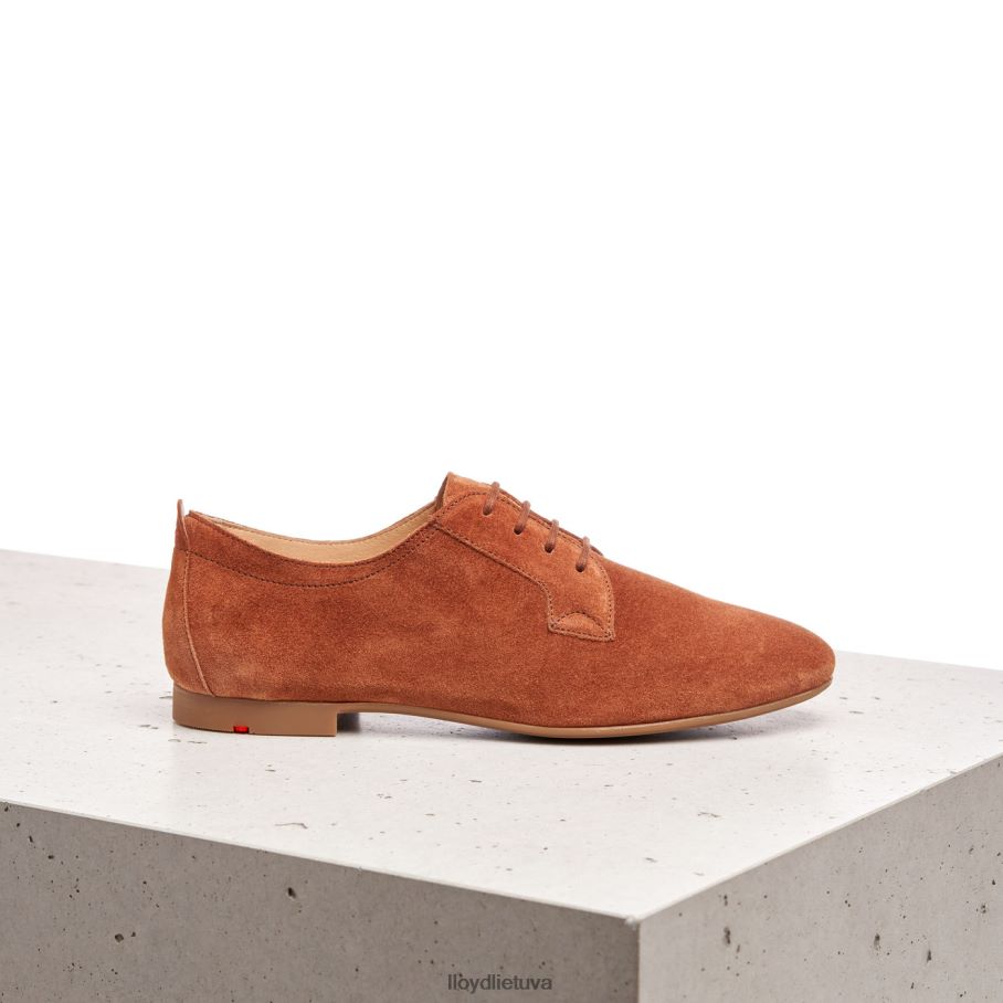 LLOYD zomšiniai suvarstomi pusbačiai moterys avalynė rudas VF40PZ1185