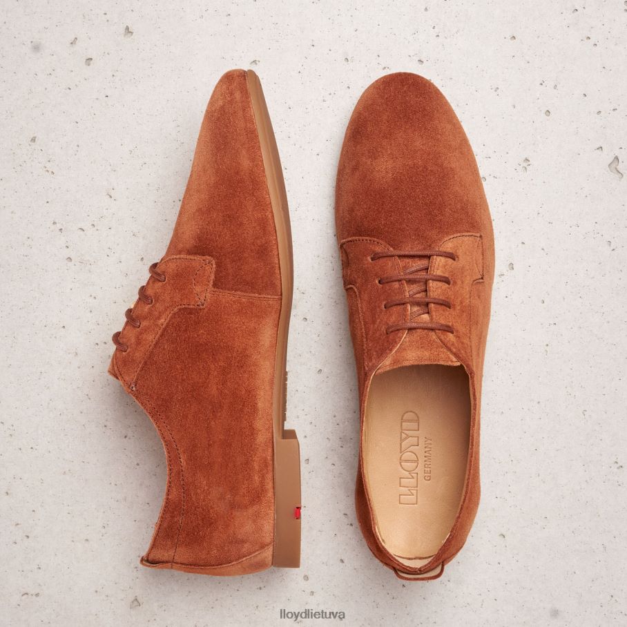 LLOYD zomšiniai suvarstomi pusbačiai moterys avalynė rudas VF40PZ1185