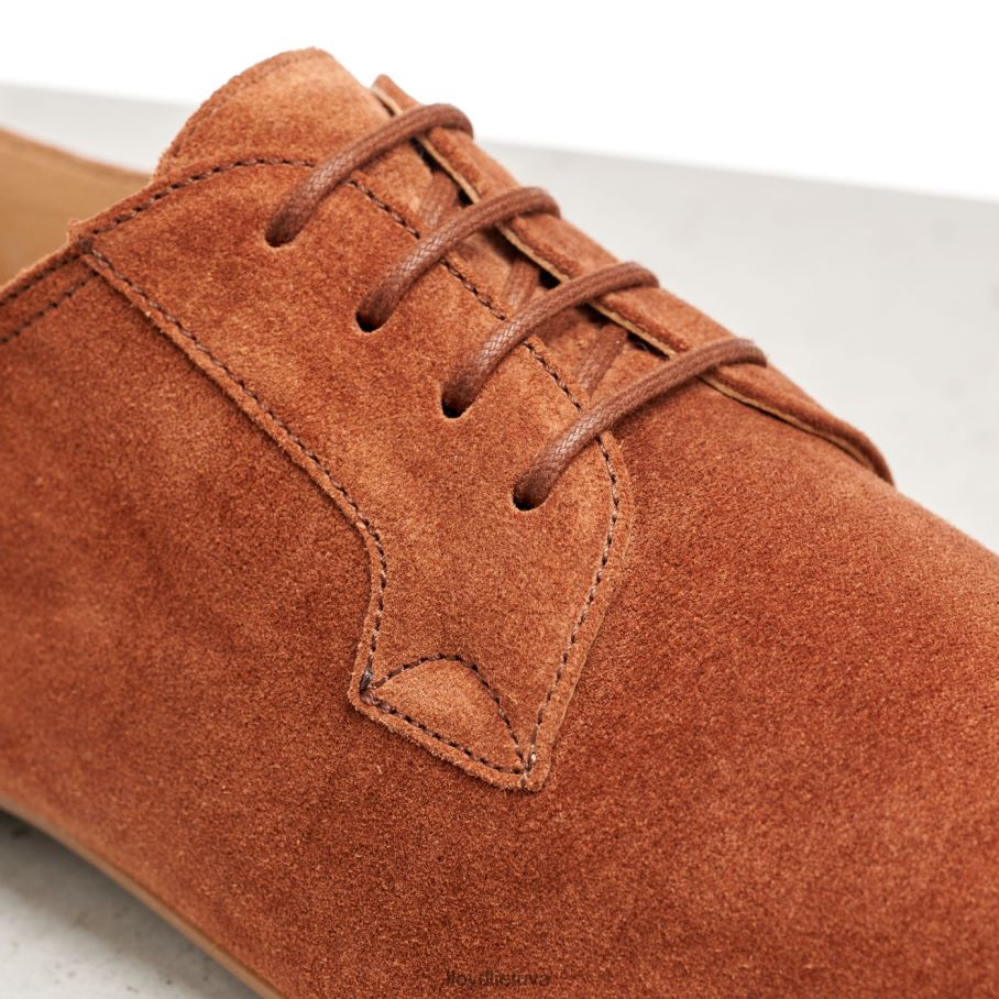 LLOYD zomšiniai suvarstomi pusbačiai moterys avalynė rudas VF40PZ1185