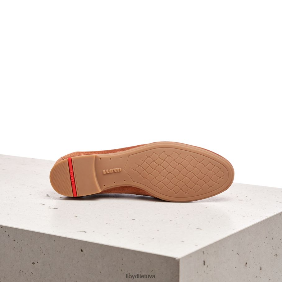 LLOYD zomšiniai suvarstomi pusbačiai moterys avalynė rudas VF40PZ1185