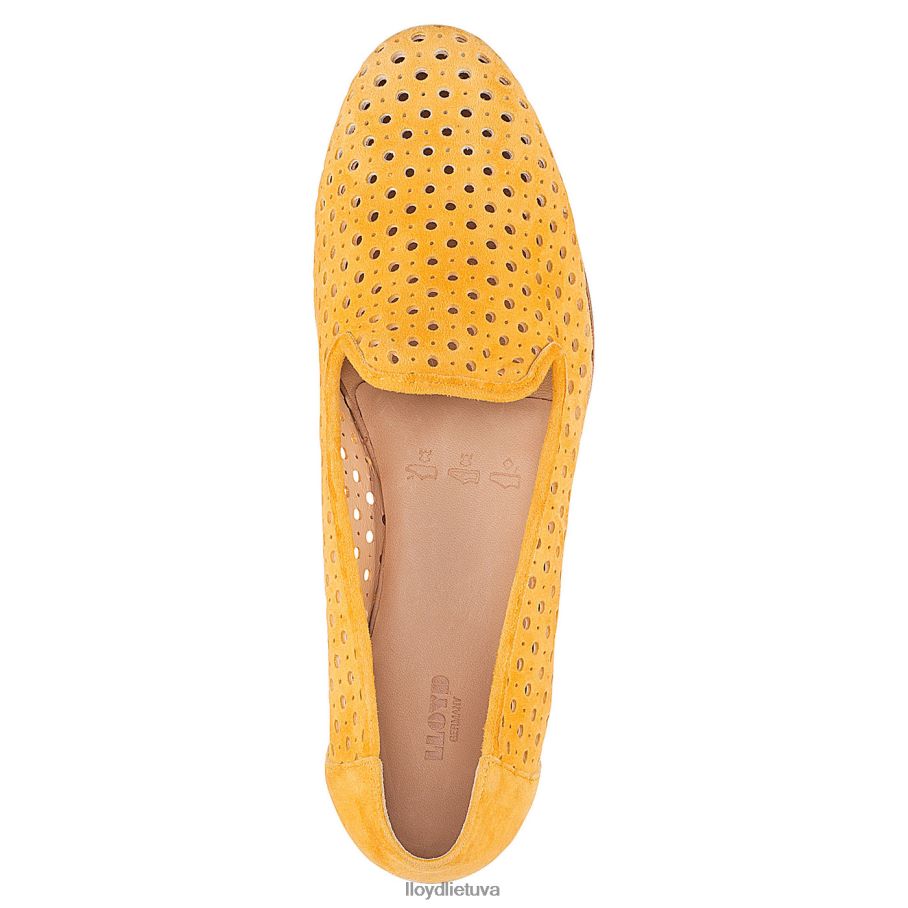 LLOYD zomšinė šlepetė moterys avalynė geltona VF40PZ1149