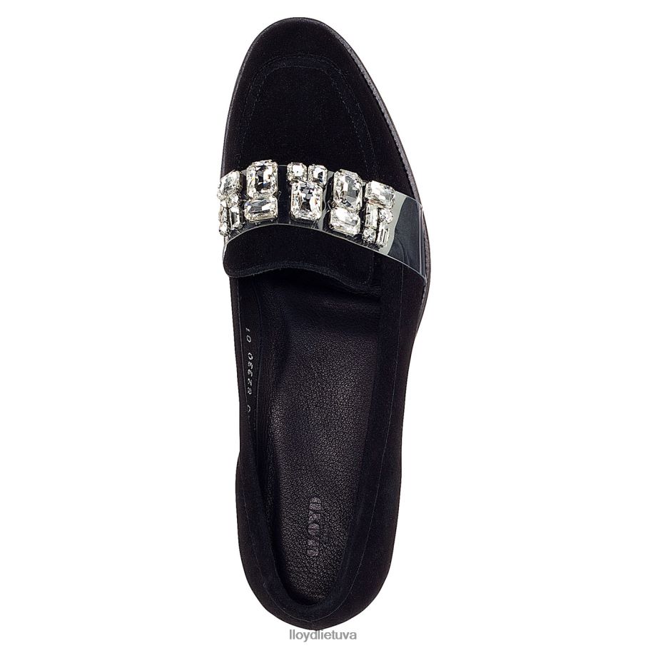 LLOYD zomšinė šlepetė moterys avalynė juodas VF40PZ1138