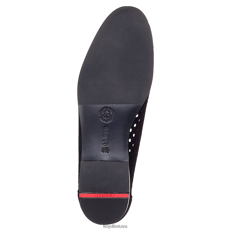 LLOYD zomšinė šlepetė moterys avalynė juodas VF40PZ1145