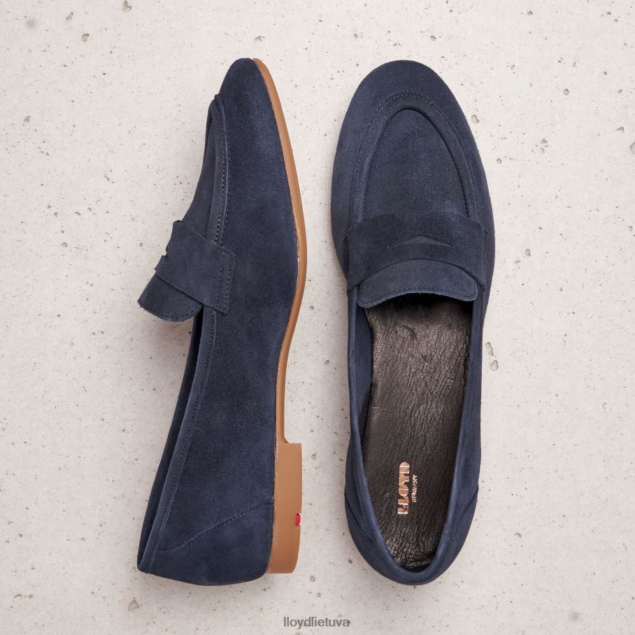 LLOYD zomšinė šlepetė moterys avalynė mėlyna VF40PZ1152